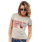 Funny T-Shirts For Women Christmas Time and Wine Women's T-Shirt Large Natural