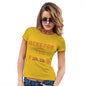 Womens Novelty T Shirt Here For The Food Women's T-Shirt X-Large Yellow