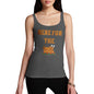 Novelty Tank Top Women Here For The Turkey Women's Tank Top Large Dark Grey