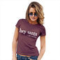 Womens Funny T Shirts Hey Santa I Can Explain Women's T-Shirt Medium Burgundy