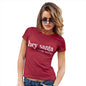 Novelty Gifts For Women Hey Santa I Can Explain Women's T-Shirt Small Red