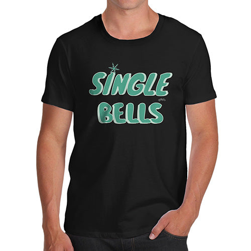 Funny T-Shirts For Men Single Bells Men's T-Shirt Large Black