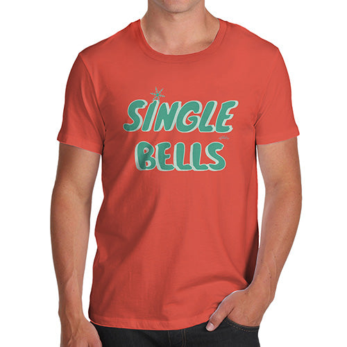 Funny Gifts For Men Single Bells Men's T-Shirt Medium Orange