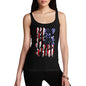 Funny Tank Tops For Women USA BMX Silhouette Women's Tank Top X-Large Black