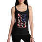 Novelty Tank Top Women USA Canoeing Silhouette Women's Tank Top Small Black