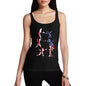 Novelty Tank Top Women USA Fencing Silhouette Women's Tank Top Small Black