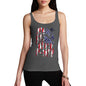 Funny Tank Top For Mom USA Hockey Silhouette Women's Tank Top X-Large Dark Grey