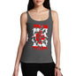 Funny Tank Top For Mom Canada Ice Hockey Silhouette Women's Tank Top Small Dark Grey