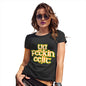 Novelty Tshirts Women Ya F#ckin Eejit Women's T-Shirt Large Black