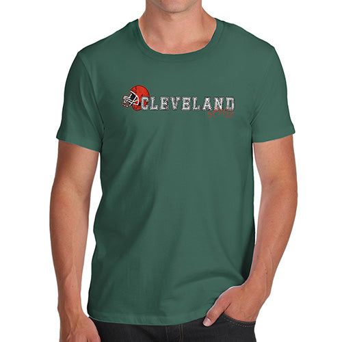 Mens Humor Novelty Graphic Sarcasm Funny T Shirt Cleveland American Football Established Men's T-Shirt Small Bottle Green