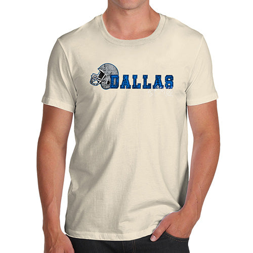 Funny Mens T Shirts Dallas American Football Established Men's T-Shirt Medium Natural