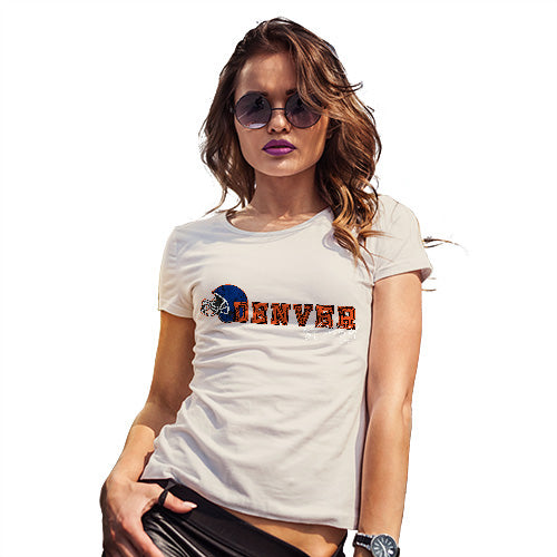 Funny Shirts For Women Denver American Football Established Women's T-Shirt Small Natural