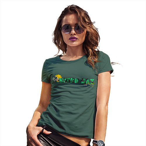 Womens Funny T Shirts Green Bay American Football Established Women's T-Shirt Medium Bottle Green