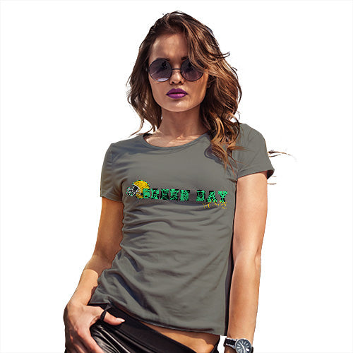 Womens Novelty T Shirt Green Bay American Football Established Women's T-Shirt X-Large Khaki