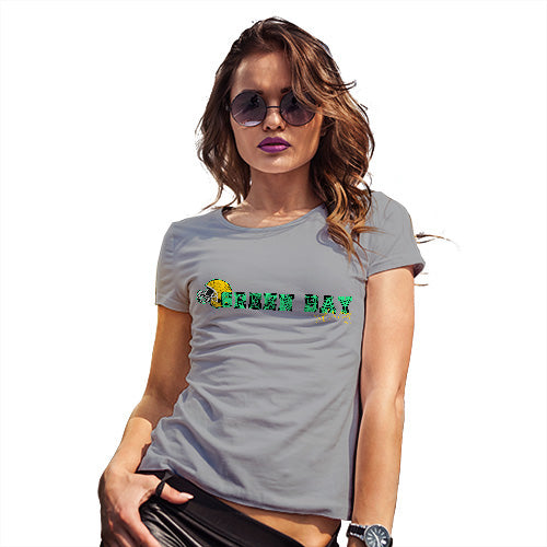 Womens Novelty T Shirt Christmas Green Bay American Football Established Women's T-Shirt Small Light Grey