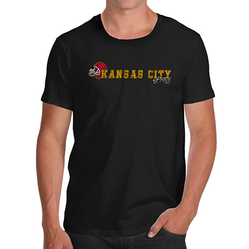 Funny T-Shirts For Guys Kansas City American Football Established Men's T-Shirt Small Black