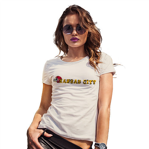 Funny T Shirts For Mum Kansas City American Football Established Women's T-Shirt Medium Natural