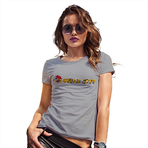 Funny T-Shirts For Women Sarcasm Kansas City American Football Established Women's T-Shirt Large Light Grey