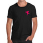 Funny Tee For Men Flying Cupid Pocket Placement Men's T-Shirt Medium Black