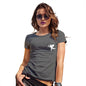 Womens Funny Sarcasm T Shirt Flying Cupid Pocket Placement Women's T-Shirt Medium Dark Grey