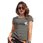 Funny Tshirts For Women Flying Cupid Pocket Placement Women's T-Shirt Small Khaki