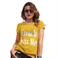 Funny T-Shirts For Women French Kiss Me Women's T-Shirt Large Yellow