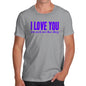 Novelty Tshirts Men Love Some Parts More Than Others Men's T-Shirt Large Light Grey