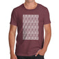 Funny T Shirts For Men Love Repeat Stripe Men's T-Shirt Small Burgundy