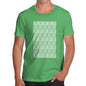 Novelty T Shirts For Dad Love Repeat Stripe Men's T-Shirt Small Green