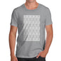 Funny Mens T Shirts Love Repeat Stripe Men's T-Shirt Small Light Grey