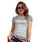 Funny Tee Shirts For Women Love Repeat Stripe Women's T-Shirt Large Light Grey