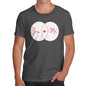 Funny Tee For Men You Heart Me Venn Diagram Men's T-Shirt X-Large Dark Grey