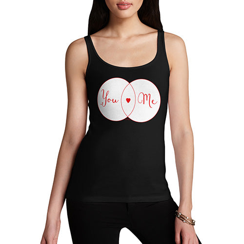 Funny Tank Tops For Women You Heart Me Venn Diagram Women's Tank Top X-Large Black