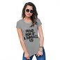 Funny T Shirts For Women Proud Mum Of A Dumbass Kid Women's T-Shirt Medium Light Grey