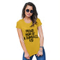 Womens T-Shirt Funny Geek Nerd Hilarious Joke Proud Mum Of A Dumbass Kid Women's T-Shirt X-Large Yellow