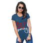 Funny Tshirts For Women Even When You're Snoring Women's T-Shirt Medium Royal Blue