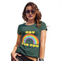 Womens Funny Sarcasm T Shirt Gay For You Rainbow Women's T-Shirt Medium Bottle Green