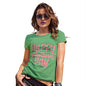 Novelty Tshirts Women Happy Galentine's Day Women's T-Shirt Large Green