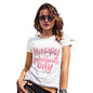 Novelty Gifts For Women Happy Galentine's Day Women's T-Shirt X-Large White