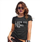 Womens Novelty T Shirt Christmas I Love You More Women's T-Shirt Medium Black