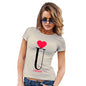 Womens Novelty T Shirt Christmas Love U Loads Women's T-Shirt Large Natural