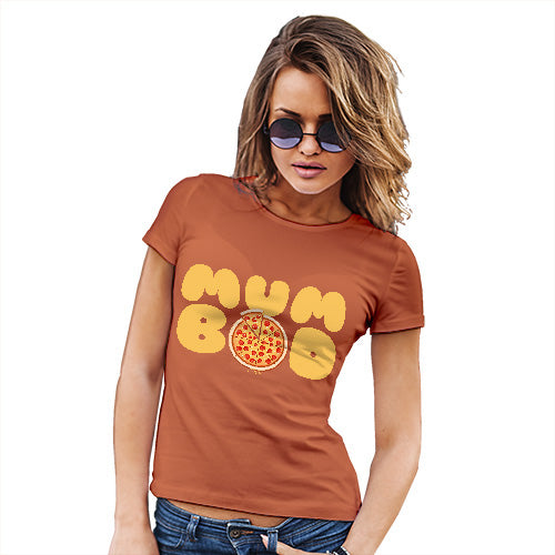 Funny T-Shirts For Women Mum Bod Women's T-Shirt Medium Orange
