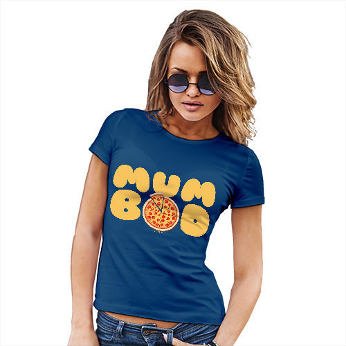 Womens Humor Novelty Graphic Funny T Shirt Mum Bod Women's T-Shirt Medium Royal Blue