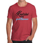 Novelty Tshirts Men Funny Raisin' A Gentleman Men's T-Shirt Medium Red