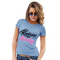 Novelty Gifts For Women Raisin' A Lady Women's T-Shirt Medium Sky Blue