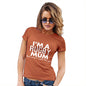 Womens Humor Novelty Graphic Funny T Shirt I'm A Rugby Mum Women's T-Shirt X-Large Orange