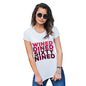 Novelty Tshirts Women Wined And Dined Women's T-Shirt Small White