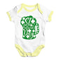 Cute Infant Bodysuit St Patrick's Day Tankard Baby Unisex Baby Grow Bodysuit 3-6 Months White Yellow Trim