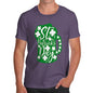 Funny Tee Shirts For Men St Patrick's Day Tankard Men's T-Shirt Large Plum