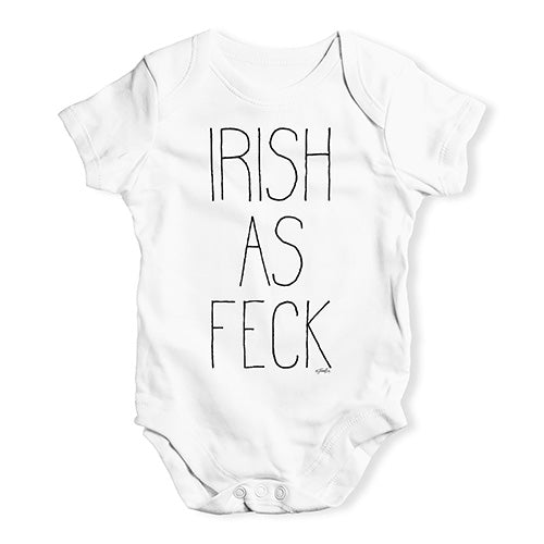 Baby Onesies Irish As Feck Baby Unisex Baby Grow Bodysuit Newborn White